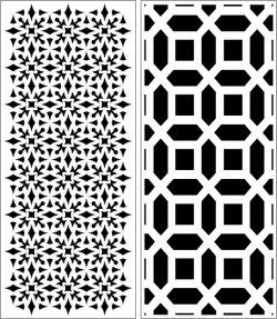 طرح الگوی پنل صفحه برای برش لیزر cnc - design pattern panel screen 6243 for laser cut cnc - برای دستگاه CNC چوب و لیزر (سی ان سی)