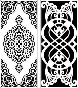 طرح الگوی پنل صفحه برای برش لیزر cnc - design pattern panel screen 6247 for laser cut cnc - برای دستگاه CNC چوب و لیزر (سی ان سی)