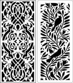 طرح الگوی پنل صفحه 63 برای برش لیزر cnc - design pattern panel screen 6312 for laser cut cnc - برای دستگاه CNC چوب و لیزر (سی ان سی)