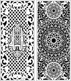 طرح الگوی پنل صفحه 63 4 برای برش لیزر cnc - design pattern panel screen 6314 for laser cut cnc ve - برای دستگاه CNC چوب و لیزر (سی ان سی)