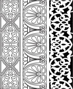 طرح الگوی منبت چوب برای برش لیزر cnc - design pattern woodcarving 6152 for laser cut cnc - برای دستگاه CNC چوب و لیزر (سی ان سی)