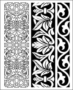 طرح الگوی منبت چوب برای برش لیزر cnc - design pattern woodcarving 6155 for laser cut cnc - برای دستگاه CNC چوب و لیزر (سی ان سی)