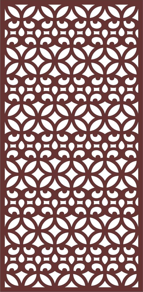 طرح جداکننده یکپارچه گلدار جلی برای برش لیزری - divider seamless floral jali for laser cut ve - برای دستگاه CNC چوب و لیزر (سی ان سی)