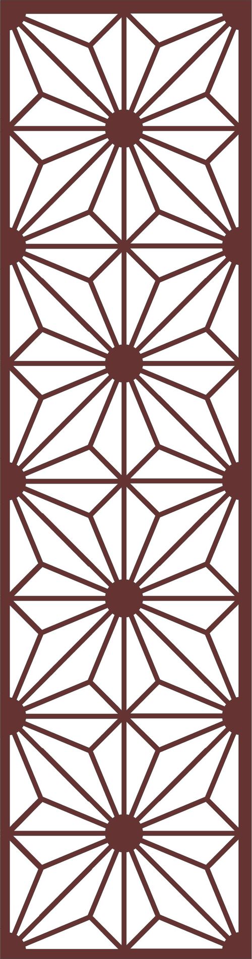 طرح الگوی گلدار جلی لیزری جداکننده جداکننده - divider seamless floral jali pattern for laser cut ve - برای دستگاه CNC چوب و لیزر (سی ان سی)