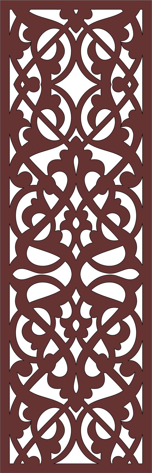 طرح صفحه نمایش درز جداکننده برای برش لیزری - divider seamless screen for laser cutting - برای دستگاه CNC چوب و لیزر (سی ان سی)