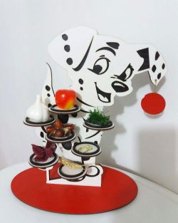 طرح جای کیک سگ برای برش لیزری - dog cupcake holder for laser cut - برای دستگاه CNC چوب و لیزر (سی ان سی)