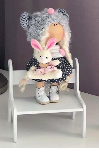 طرح صندلی عروسکی مینیاتوری خانه عروسکی نیمکت بچه‌ها هدیه - doll chair miniature dollhouse bench kids gift ve - برای دستگاه CNC چوب و لیزر (سی ان سی)