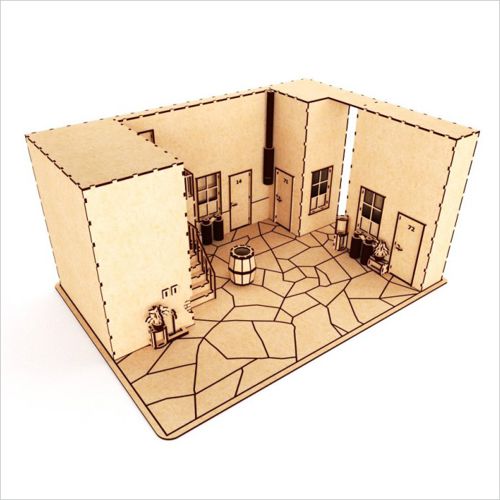 طرح دکوراسیون خانه عروسکی برای یک بازی - doll house decoration for a game - برای دستگاه CNC چوب و لیزر (سی ان سی)