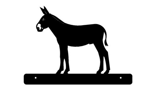 طرح الاغی با بشقاب پلاک - donkey with plate - برای دستگاه CNC چوب و لیزر (سی ان سی)