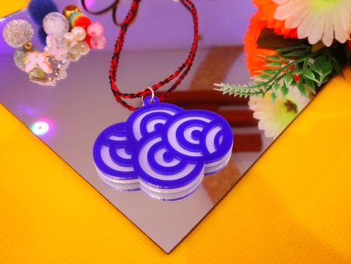 طرح گردنبند دو لایه لیزری - double layer necklace laser cut - برای دستگاه CNC چوب و لیزر (سی ان سی)