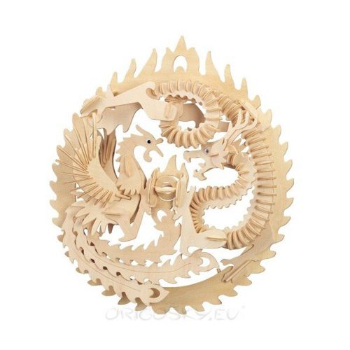 طرح اژدها و فئونکس فیگور چاپ سه بعدی برای برش لیزری - dragon and pheonex 3d print figure for laser cut - برای دستگاه CNC چوب و لیزر (سی ان سی)