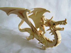 طرح مدل مونتاژ اژدها - dragon assembly model ve - برای دستگاه CNC چوب و لیزر (سی ان سی)