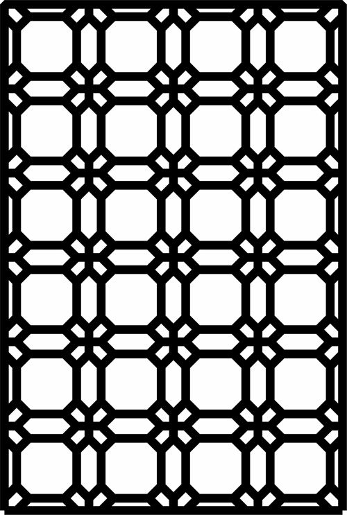 طرح پنل جداکننده شبکه اتاق نقاشی درز برای برش لیزر - drawing room lattice separator seamless panel for laser cut ve - برای دستگاه CNC چوب و لیزر (سی ان سی)
