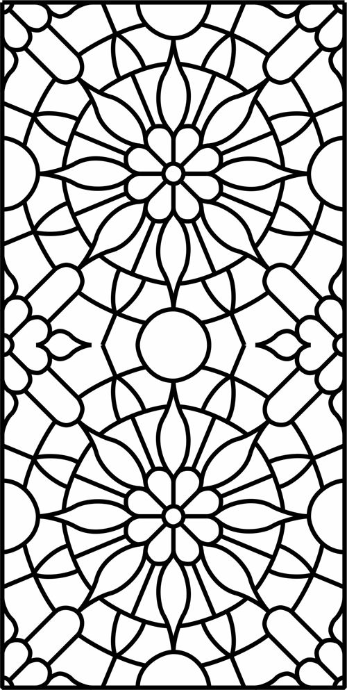 طرح جداکننده شبکه اتاق نقاشی درز برای برش لیزر - drawing room lattice separator seamless pattern for laser cut ve - برای دستگاه CNC چوب و لیزر (سی ان سی)