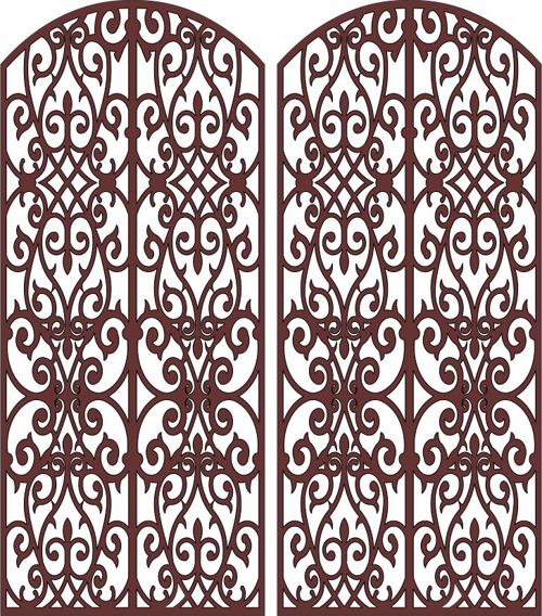 طرح پرده اتاق نقاشی گلدار درز پانل cnc برش لیزر - drawing room screen floral seamless panel cnc laser cutting - برای دستگاه CNC چوب و لیزر (سی ان سی)