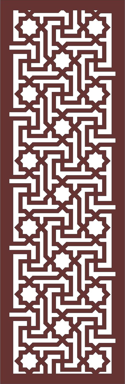طرح پرده اتاق نقاشی درز برای برش لیزر پرده - drawing room screen seamless panel for laser cutiing ve - برای دستگاه CNC چوب و لیزر (سی ان سی)