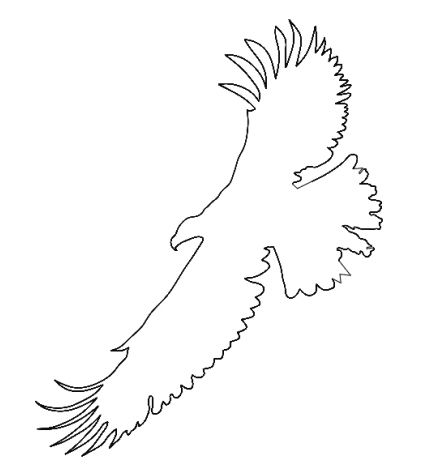 طرح لوگوی عقاب - eagle logo - برای دستگاه CNC چوب و لیزر (سی ان سی)