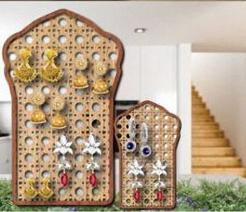 طرح پایه گوشواره زنانه جواهرات برش لیزر - earring holder women jewelry stand laser cut ve - برای دستگاه CNC چوب و لیزر (سی ان سی)