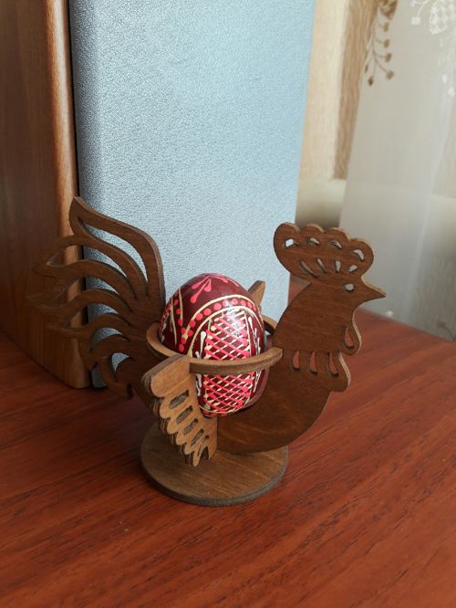 طرح جای تخم مرغ عید عید عید مرغ خروس مستطیل برای برش لیزری - easter chicken egg holder hen rooster egg stand for laser cut ve - برای دستگاه CNC چوب و لیزر (سی ان سی)