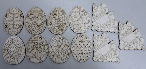 طرح تزئینات عید پاک برای برش لیزری - easter decorations for laser cut ve - برای دستگاه CNC چوب و لیزر (سی ان سی)