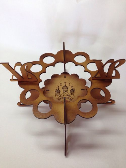 طرح پایه تخم مرغ عید - easter eggs stand vector for laser cutting ve - برای دستگاه CNC چوب و لیزر (سی ان سی)