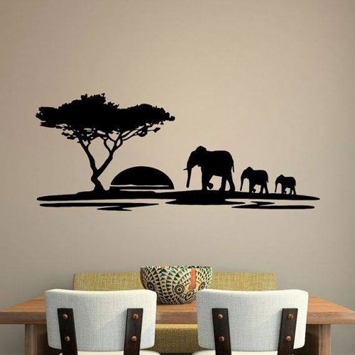طرح دکور دیوار فیلی برای برش لیزری - elephant wall decor for laser cutting - برای دستگاه CNC چوب و لیزر (سی ان سی)