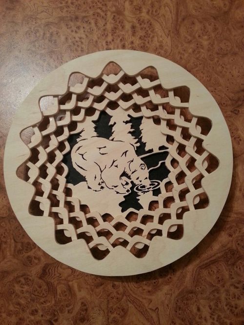 طرح حکاکی tarelochki برای برش لیزری - engraved tarelochki for laser cut - برای دستگاه CNC چوب و لیزر (سی ان سی)