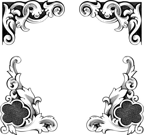 طرح حاشیه توری کلاسیک اروپایی برای برش لیزری - european classic lace border for laser cut ve - برای دستگاه CNC چوب و لیزر (سی ان سی)