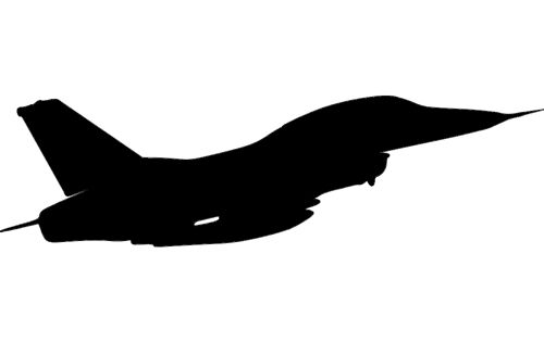 طرح وکتور آماده برش هواپیمای F-16 برای دستگاه CNC چوب و لیزر ( سی ان سی )