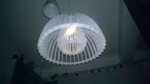 طرح لامپ محو e 7 نور - fade lamp e27 - برای دستگاه CNC چوب و لیزر (سی ان سی)