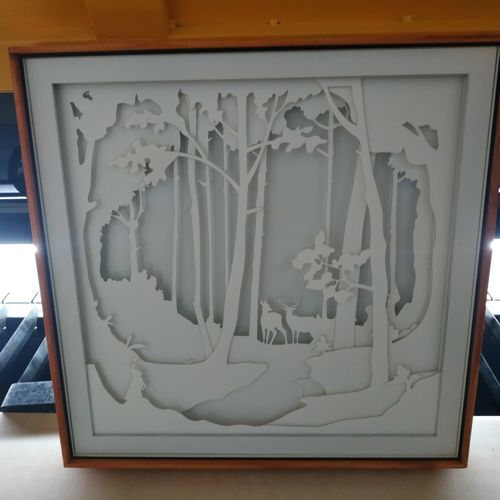 طرح قالب لایت باکس حیوانات جنگل پری برای برش لیزری - fairy forest animals lightbox template for laser cutting ve - برای دستگاه CNC چوب و لیزر (سی ان سی)