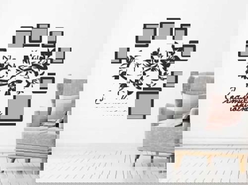 طرح قاب های خانوادگی دیواری دکوراسیون لیزری - family frames wall decor laser cut ve - برای دستگاه CNC چوب و لیزر (سی ان سی)