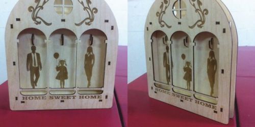 طرح جاکلیدی‌های خانوادگی برای برش لیزری - family keychains for laser cut - برای دستگاه CNC چوب و لیزر (سی ان سی)