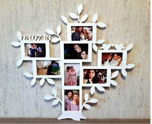 طرح قاب عکس درخت خانوادگی برای برش لیزری - family tree picture frame for laser cutting ve - برای دستگاه CNC چوب و لیزر (سی ان سی)