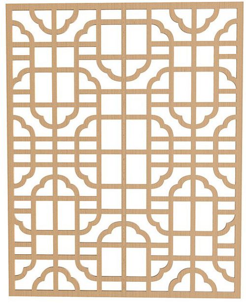 طرح جداکننده فانتزی الگو - fancy separator pattern - برای دستگاه CNC چوب و لیزر (سی ان سی)