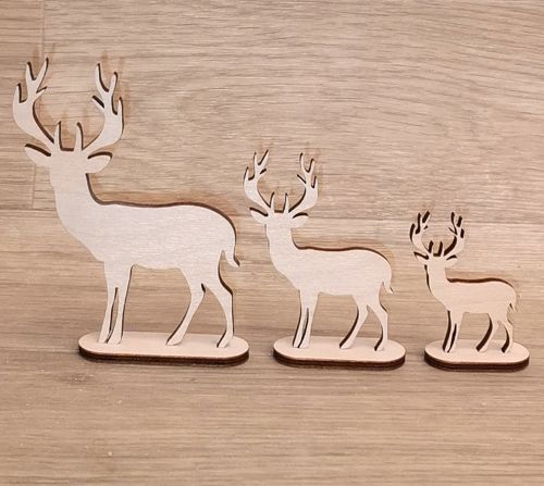 طرح تزیین گوزن آهنی برای برش لیزری - fawn deer ornament for laser cutting ve - برای دستگاه CNC چوب و لیزر (سی ان سی)