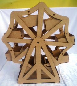 طرح الگوی چرخ فلک برای کودک وسیله بازی - ferris wheel pattern for baby ve - برای دستگاه CNC چوب و لیزر (سی ان سی)