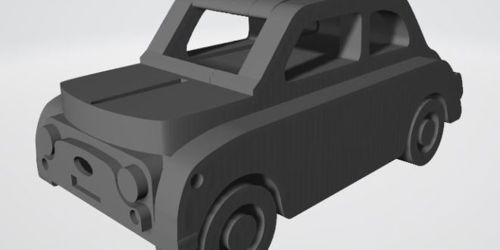 طرح fiat nuova 00 ساده شده برای برش لیزری - fiat nuova 500 simpified for laser cut - برای دستگاه CNC چوب و لیزر (سی ان سی)