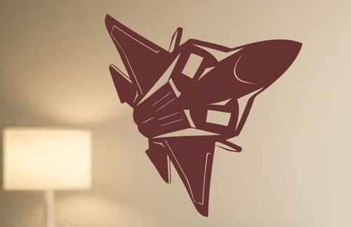 طرح برچسب هواپیمای جنگنده سیلوئت - fighter aircraft silhouette sticker ve - برای دستگاه CNC چوب و لیزر (سی ان سی)