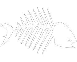 طرح استخوان ماهی اسکلتون - fish bones skelton - برای دستگاه CNC چوب و لیزر (سی ان سی)