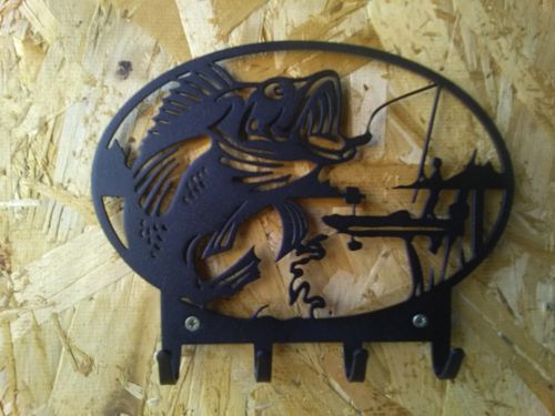 طرح ماهیگیر ماهیگیری آویز - fisherman fishing hanger - برای دستگاه CNC چوب و لیزر (سی ان سی)