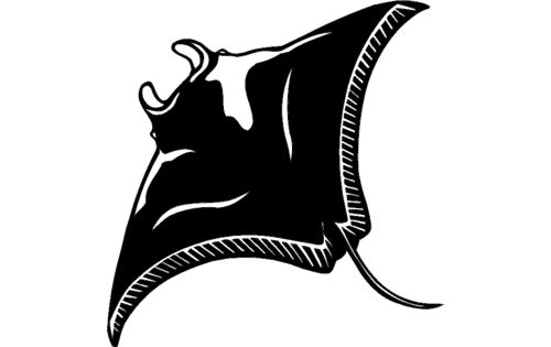 طرح ماهی سیلوئت - fish silhouette 2 - برای دستگاه CNC چوب و لیزر (سی ان سی)