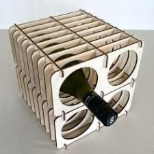 طرح بسته تخت نوشابه قفسه - flat pack wine rack - برای دستگاه CNC چوب و لیزر (سی ان سی)