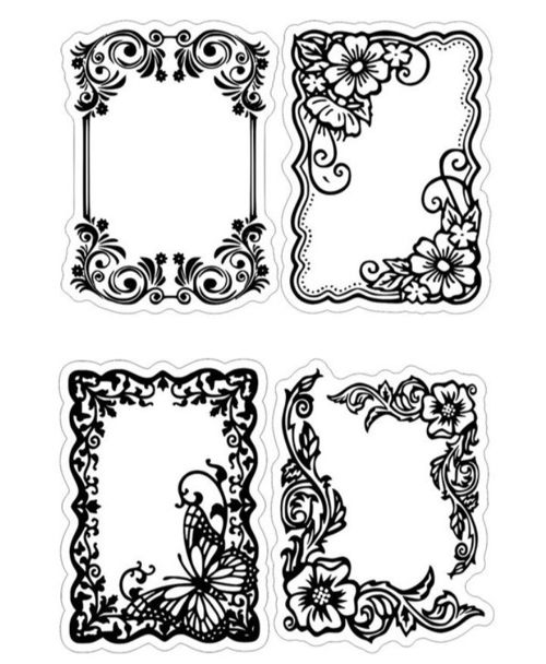 طرح قاب گل - floral frames ve - برای دستگاه CNC چوب و لیزر (سی ان سی)