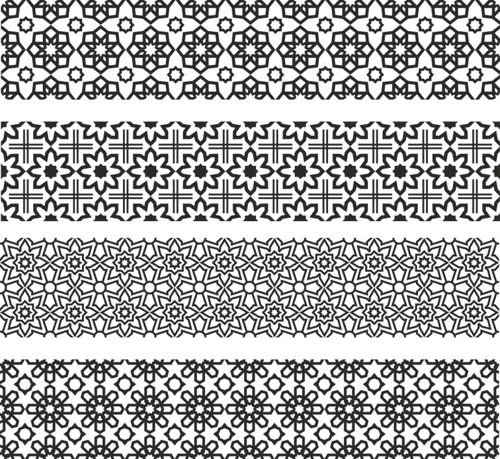 طرح‌ها و الگوهای گل‌آرایی و تزئینی برای برش لیزری هزینه - floral ornament pattern drawings and layouts for laser cutting ve - برای دستگاه CNC چوب و لیزر (سی ان سی)