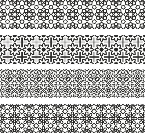 طرح الگوهای تزئینی گلدار برای برش لیزری - floral ornament patterns for laser cut ve - برای دستگاه CNC چوب و لیزر (سی ان سی)