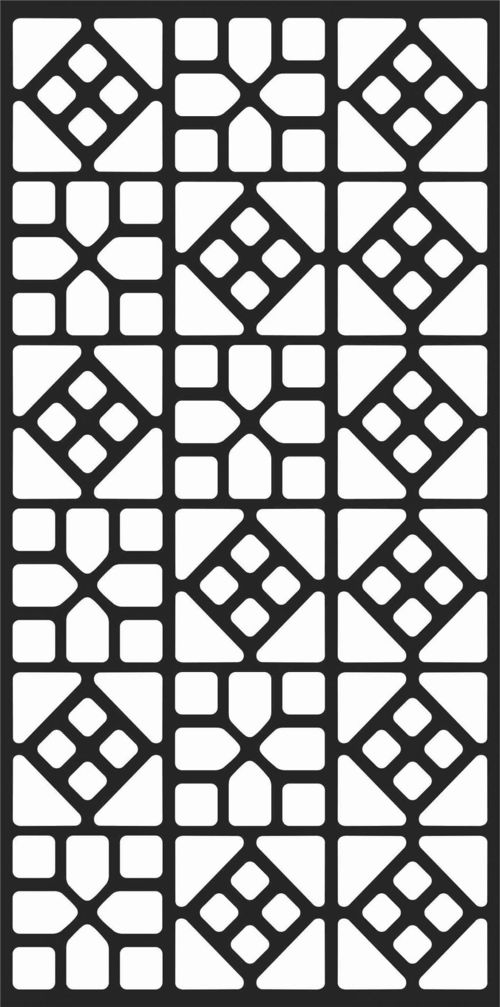طرح الگوهای گل صفحه طراحی - floral screen patterns design 4 - برای دستگاه CNC چوب و لیزر (سی ان سی)