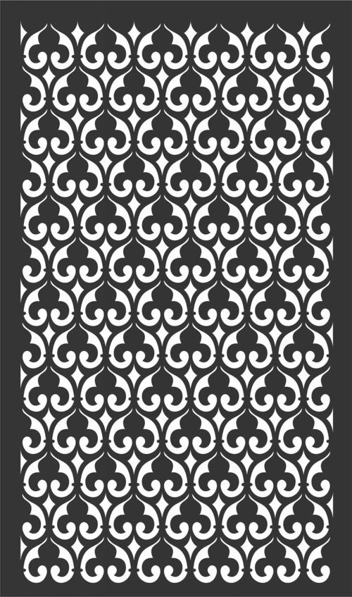 طرح الگوهای گل صفحه طراحی - floral screen patterns design 33 - برای دستگاه CNC چوب و لیزر (سی ان سی)