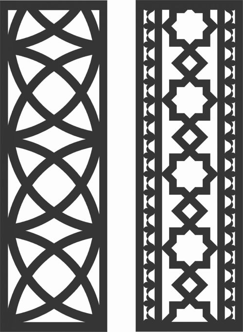 طرح الگوهای صفحه گلدار طراحی - floral screen patterns design 45 - برای دستگاه CNC چوب و لیزر (سی ان سی)