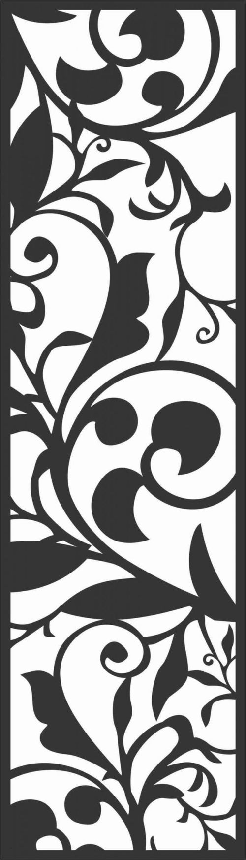 طرح الگوهای صفحه گلدار طراحی 0 - floral screen patterns design 50 - برای دستگاه CNC چوب و لیزر (سی ان سی)